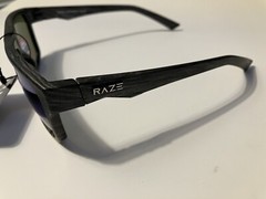 RAZE Eyewear Sunglasses Castaway Gray Wood grain Mirrored 29325 WM129