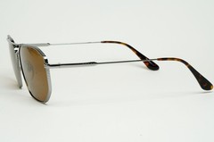Prada Sunglasses Glass Lens Gunmetal Brown SPR 64X PR64XS 5AV-01D