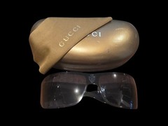 GUCCI GG1872/S R80DO 67mm Gray Wrap Shield Sunglasses Italy