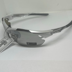 Sport Wrap Semi Rimless Sunglasses Mirrored UV400 Protection Lightweight
