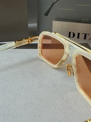 DITA LXN-EVO DTS 403 06 WHITE SWIRL YELLOW GOLD APRICOT SUNGLASSES AUTHENTIC
