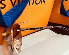 LOUIS VUITTON ATTITUDE SUNGLASSES Z0259U GOLD FRAMED [PRE-OWNED]