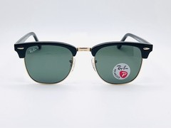 Ray-Ban Clubmaster Classic RB3016 (901/58) 51mm Polarized Sunglasses Green Lens