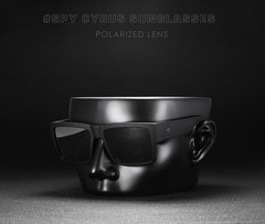 SPY Cyrus Men’s HD Polarized Sunglasses Matte Black Happy Lens Shades Brand New
