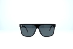 Blenders Scifi Dark Flatter Black Shield Polarized Sunglasses 148-16-145