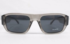 QUAY Australia Sunglasses Night Cap Grey/Navy Polarized Rectangle Large New