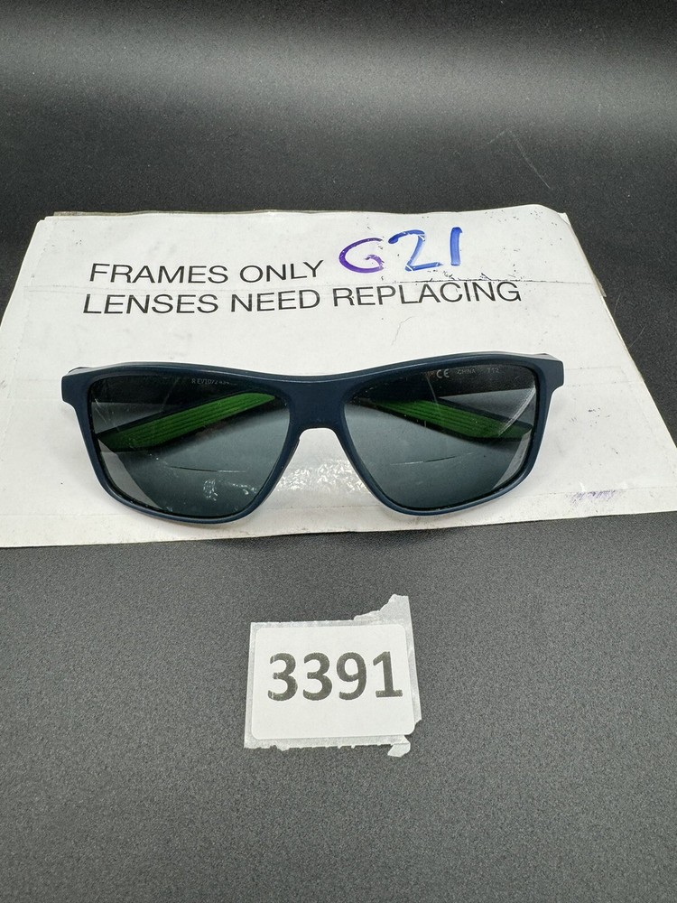Nike Sunglasses Frame Only R EV1072 434 Premier Matte Blue Rectangular 59 mm