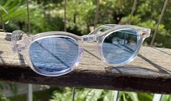 Men’s Blue Polarized Sunglasses Johnny Depp Blue Sunglasses New Crystal Glasses