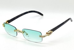 diamond buffs sunglasses men’s women’s LUXURY glasses retro Gold buff’s vvs Ice