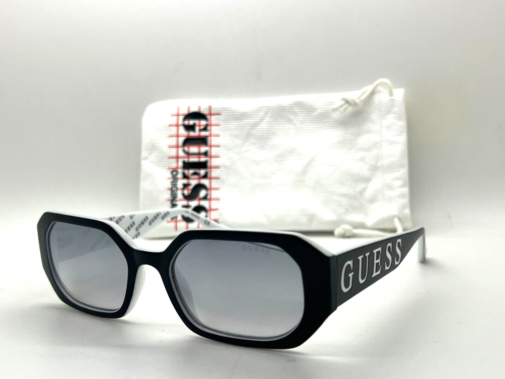 NEW GUESS SUNGLASSES GU 7694 01C BLACK WITH LOGO ON THE SIDES 53-19-140MM CHINA