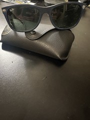 Ray-Ban RB2140 Denim Wayfarer Sunglasses Handmade Italy Blue w/ Case