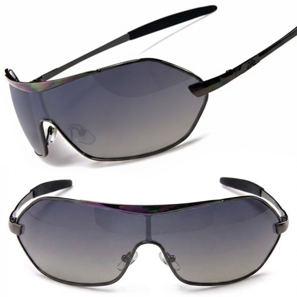 X-loop Gunmetal Designer Stylish Mens Sport Golf Wrap Around Sunglasses