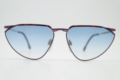 Vintage Sunglasses Mondi by METZLER 5320 282 Purple Gold Multicolor Oval