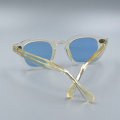 Brand Men classic blue sunglasses Women flesh glasses Johnny Depp blue glasses