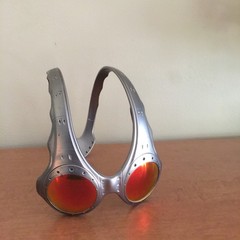Oakley Over-The-Top Sunglasses Silver Orange Unisex