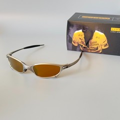 Oakley X-Metal Juliet 1.0 Sunglasses Silver Gray Frame/Gold Lenses