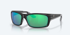 Costa Del Mar Jose PRO Matte Black Green Mirror POLARIZED Glass Sunglasses 580G
