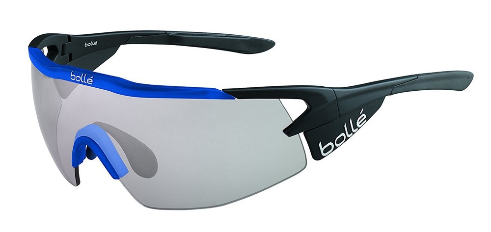 Bolle Aeromax Sunglasses Matte Black/Translucid Blue Frame/TNS Gun Lens 12269*
