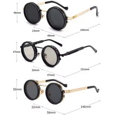 Polarized Round Sunglasses ND9 Adjustable Dimming Retro Fishing UV400 Shades, US