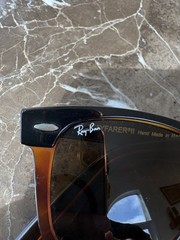 Ray-Ban Wayfarer II Vintage 70s 80s RB2143 Made in Italy Tortoise Sunglasses