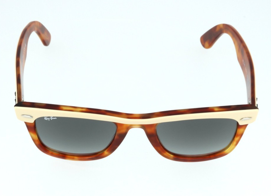 Ray-Ban Wayfarer Polished Beige On Havana Sq Sunglasses RB2240 1443/71 50-22-150