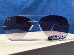RAY-BAN RB3791 003/8H Silver Violet Unisex 59/14mm Sunglasses 140MM