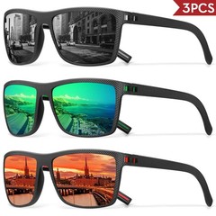 3 Packs Polarized Sunglasses for Men, Lightweight Sun Glasses with UV Protection