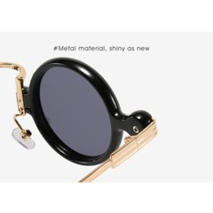 Men Women Metal Round Sunglasses Retro Outdoor Driving Shade Glasses UV400 Hot