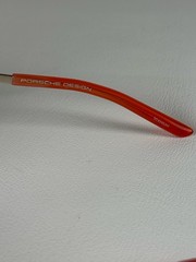 PORSCHE DESIGN P 8600 B Titanium Oversized Men’s Women’s Silver/Red Sunglasses .