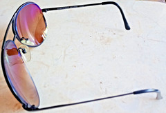 VTG SERENGETI DRIVERS CORNING OPTICS 135MM AMBER JAPAN BLACK AVIATOR SUNGLASSES