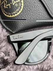 New Ray-Ban Wayfarer Black Matte RB2140 Sunglasses