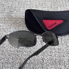 Bolle Path 11148 Polarized Sunglasses Gunmetal Gray Wire Frame w/ Case