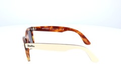 Ray-Ban Wayfarer Polished Beige On Havana Sq Sunglasses RB2240 1443/71 50-22-150