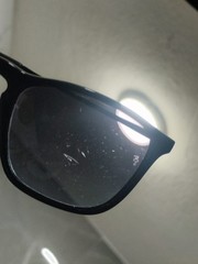 Ray-Ban Chris RB4187 622/8G Matte Black Sunglasses – Lens Scratches – Italy