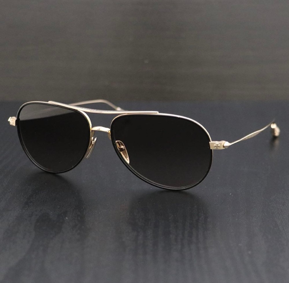 Chrome Hearts Bone Prone V Sunglasses GP Rare , 5.9cm Lens