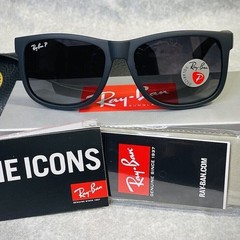Men’s Ray-Ban Justin RB4165 622/T3 54mm Matte Black/Gray Gradient Polarized Lens