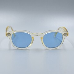Brand Men classic blue sunglasses Women flesh glasses Johnny Depp blue glasses
