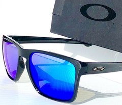 NEW* Oakley SLIVER XL Black POLARIZED Galaxy Blue 2 lens set Sunglass 9341