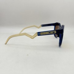 Oakley Mens HSTN Mybappe Series Irregular Polarized Mirror Sunglasses Navy/Gold