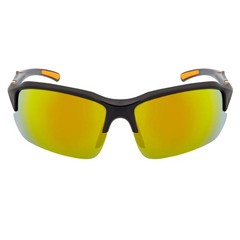 PACIFIC – Polarized Rimless Half Frame Sports Wraparound Sunglasses Gloss Black