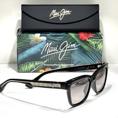 MAUI JIM HANOHANO | GS644 – 14A | BLACK | NEUTRAL GREY Silver Polarized Sunglass
