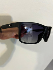 Costa Del Mar Men 580P Rectangle Sunglasses Black Plastic Frame Gray Polarized
