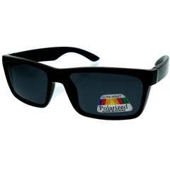 Mens Casual Polarized Sunglasses Black Lens Square Outdoor Sports Women Retro