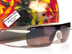 Maui Jim PALULU Metallic Matte Platinum POLARIZED HCL Bronze Sunglass HS680-05