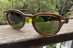 Men Green Sunglasses Women Brown Glasses Johnny Depp Green Glass Lens Sunglasses