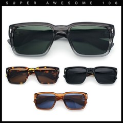 Mens Narrow Rectangle Vintage Style Bohemian Plastic Fashion Sunglasses