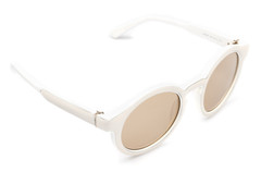 Loewe Eyewear Round Padded Calf-Leather Sunglasses Glasses Sunglasses LW40002I