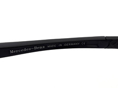 Polarized Mercedes Benz Flex Arm Metal Sports Rimless Sunglasses Black Smoke MB1