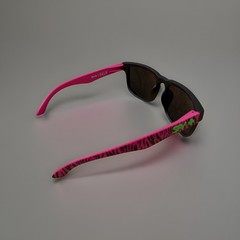 New SPY+ Optic Helm Sunglasses Pink Black Zebra Striped Frame Multicolor Lense