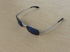 Bay Ridge 90590 Men’s Rectangle Sunglasses Silver Metal Frame Blue Mirrored